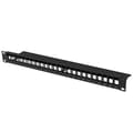 Miniatyrbild 4 av 4: Brickpanel - Lanberg - PPKS-1024-B - 24 platser - Kompatibel med Keystone - Svart RAL9004
