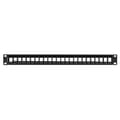 Miniatyrbild 2 av 4: Brickpanel - Lanberg - PPKS-1024-B - 24 platser - Kompatibel med Keystone - Svart RAL9004