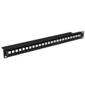 Miniatyrbild 1 av 4: Brickpanel - Lanberg - PPKS-1024-B - 24 platser - Kompatibel med Keystone - Svart RAL9004