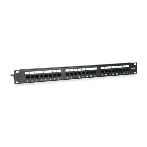 Anslutningsplats - EQUIP - 135425 - Cat6 - 24 portar - Svart - 1U