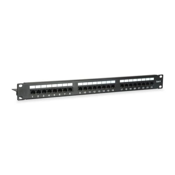 Anslutningsplats - EQUIP - 135425 - Cat6 - 24 portar - Svart - 1U