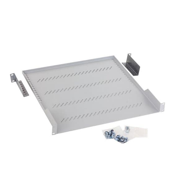 Triton-hylla med perforering 1U 350mm