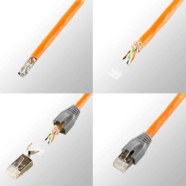 RJ45-hane kontakt - LogiLink - Cat. 6A - Skärmad - 10-pack - Guldpläterade kontakter
