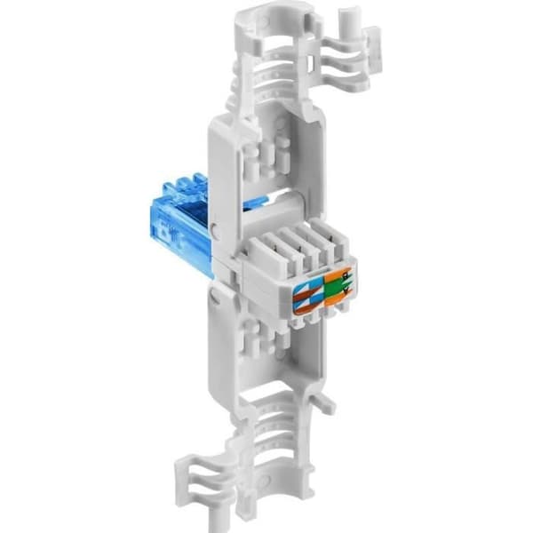 RJ45 ledningskontakt - MICRO CONNECT - KON521TL - Vit - Interiör - 9 mm - 35 mm
