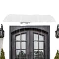 Miniatyrbillede 1 af 4: Transparent buet baldakin, vægmonteret design, holdbar aluminiumkonstruktion, alsidig anvendelse.