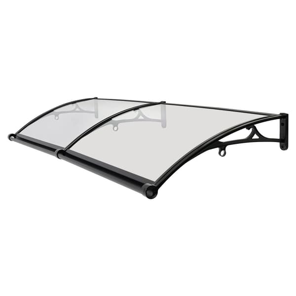 Arch Rainshed, Aluminiumlegering, Modern stil, 200 kg lastkapacitet,Klar och Svart