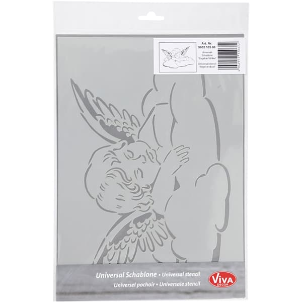 Schablon Viva Decor - Ängel på moln - A4
