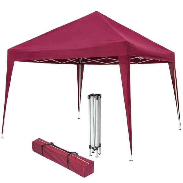 Foldbar havepavillon 3x3m - rød