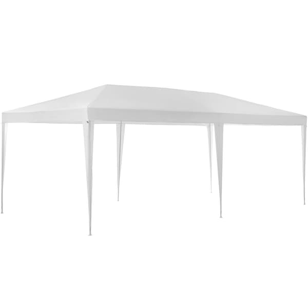 Festtelt med 5 sider 6x3 m - hvid