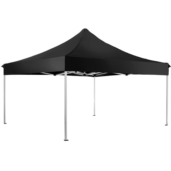 Easy up pavillon Olivia 3x3 m med 2 sidestykker - sort
