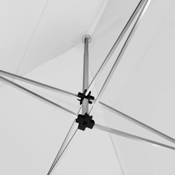 Easy up pavillon Viola 3x6 m med 2 sidestykker - hvid