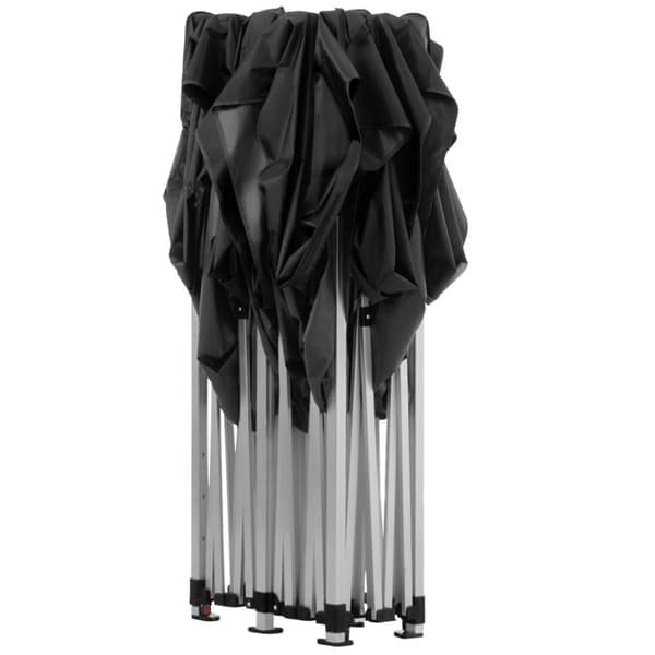 Easy up pavillon Viola 3x6 m med 2 sidestykker - sort