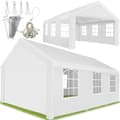 Miniatyrbillede 1 af 11: Festtelt 6x4 med 4 sidedele - hvid