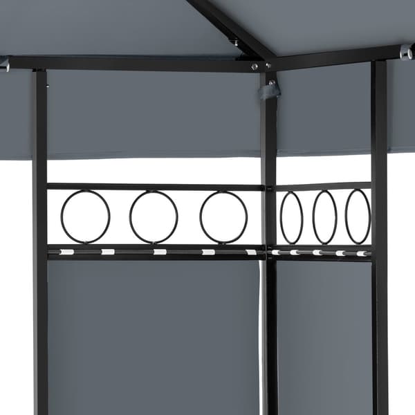 Havepavillon Leyla 3,9x2,9m - anthrazit