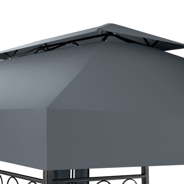 Havepavillon Leyla 3,9x2,9m - anthrazit