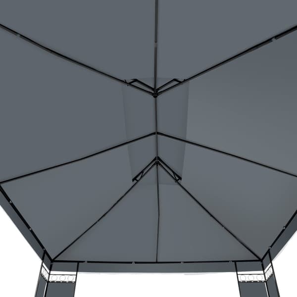 Havepavillon Leyla 3,9x2,9m - anthrazit