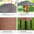 Miniatyrbild 5 av 8: Paviljong i konstrotting Mona 3x4m - brun/antracit