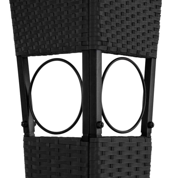 Havepavillon i polyrattan Mona 3x4m - sort/creme