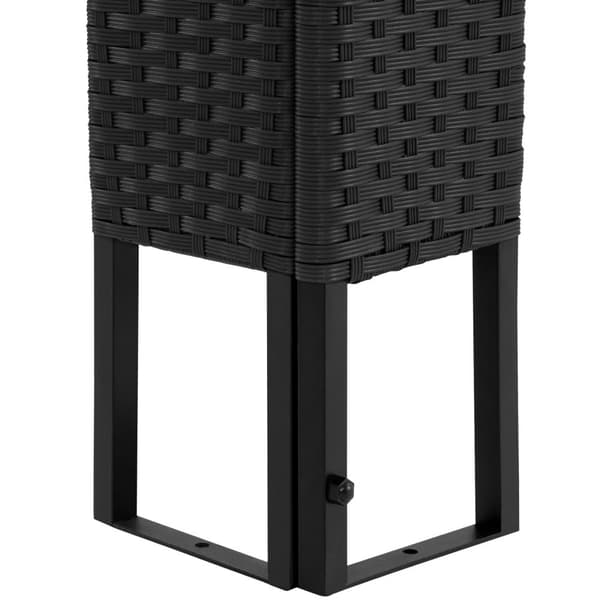 Havepavillon i polyrattan Mona 3x4m - sort/creme