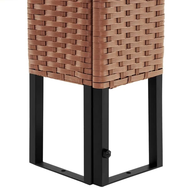 Havepavillon i polyrattan Mona 3x4m - brun/antracit
