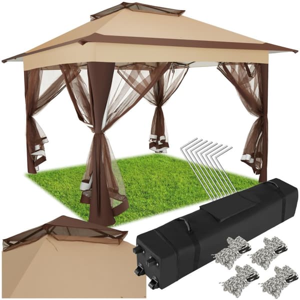 Paviljong Carabobo 3,64x3,64x2,94m - brun