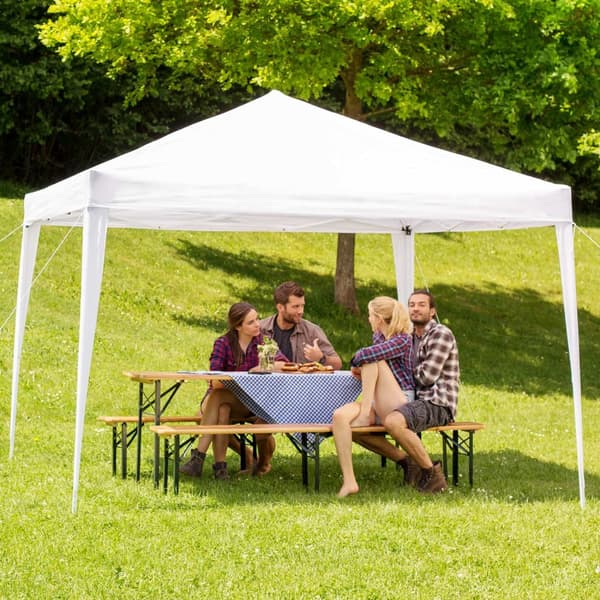 Foldbar havepavillon Linosa 3x3 m - grøn