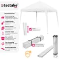 Miniatyrbillede 2 af 11: Foldbar havepavillon Linosa 3x3 m - hvid