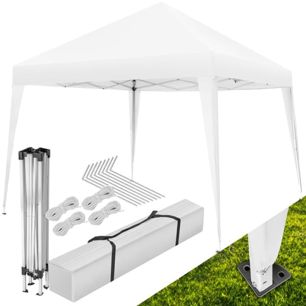 Foldbar havepavillon Linosa 3x3 m - hvid