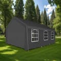 Miniatyrbillede 4 af 11: Festtelt 6x4 med 4 sidedele - grå