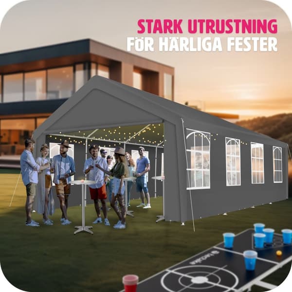 Partytält Mammut 8x4m - grå