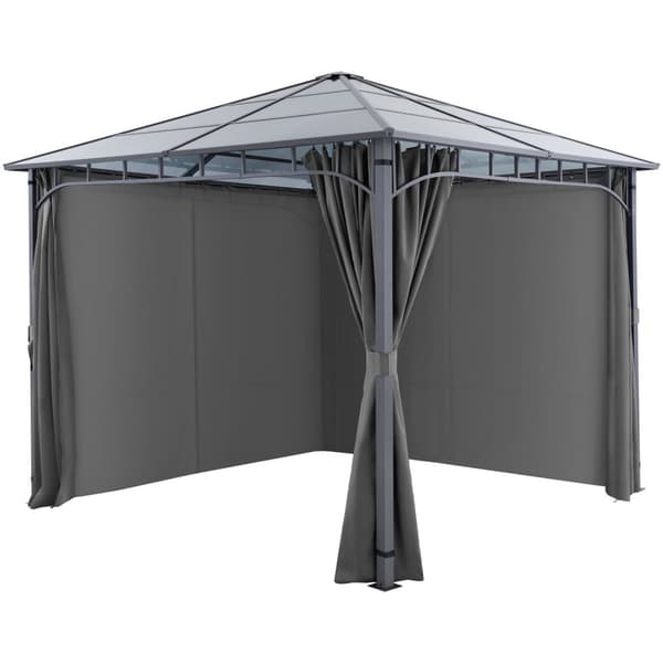 Pavillon Caracas, polycarbonat-tagplader - 3 x 3 m