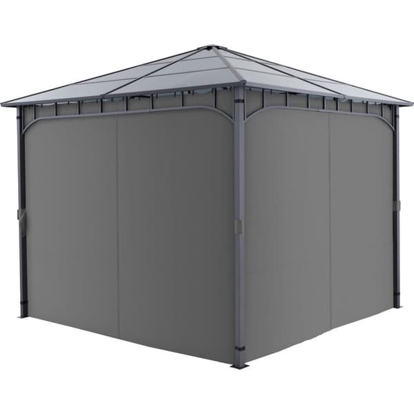 Pavillon Caracas, polycarbonat-tagplader - 3 x 3 m