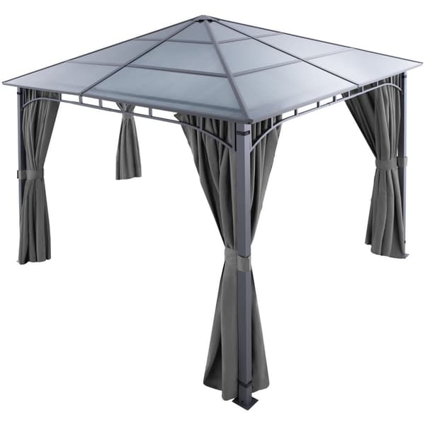 Pavillon Caracas, polycarbonat-tagplader - 3 x 3 m