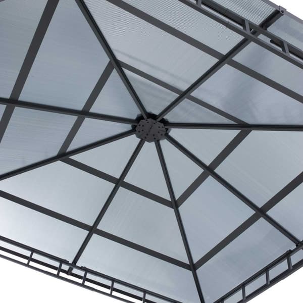 Pavillon Caracas, polycarbonat-tagplader - 3 x 3 m