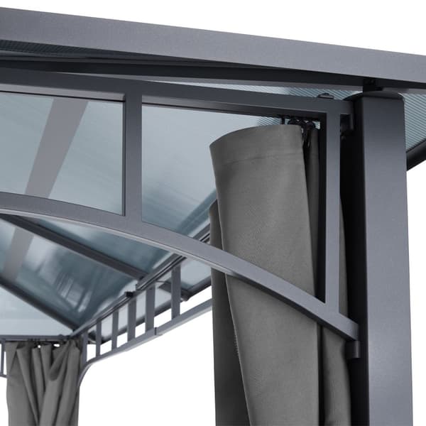 Pavillon Caracas, polycarbonat-tagplader - 3 x 3 m