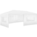 Miniatyrbillede 1 af 11: Havepavillon Novara med 5 sidepaneler, vandtæt, 6x3m - hvid