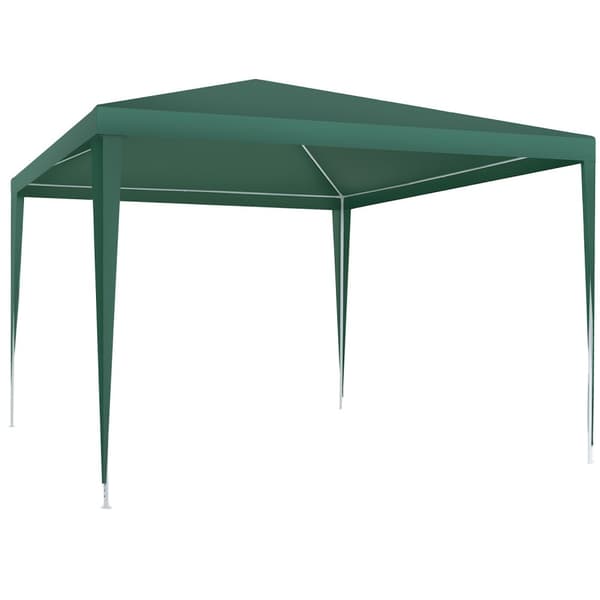 Havepavillon Barinas med 3 sidepaneler, vandtæt, 3x3m - grøn