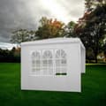 Miniatyrbillede 3 af 10: Havepavillon Barinas med 3 sidepaneler, vandtæt, 3x3m - hvid