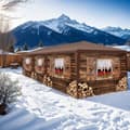 Miniatyrbillede 3 af 11: Pavillon Almchalet med aftagelige sidepaneler - 9 m