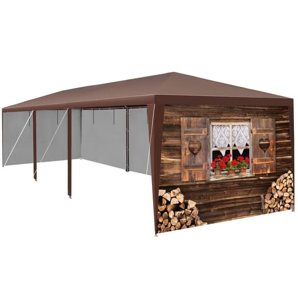 Pavillon Almchalet med aftagelige sidepaneler - 9 m