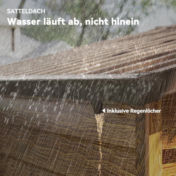 Redskabsskur, 152x235.7x208.7 cm, Brun