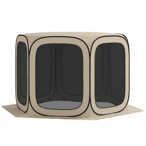Pop-up Campingtält, 84C-646V00KK, 340x300x220 cm, Khaki