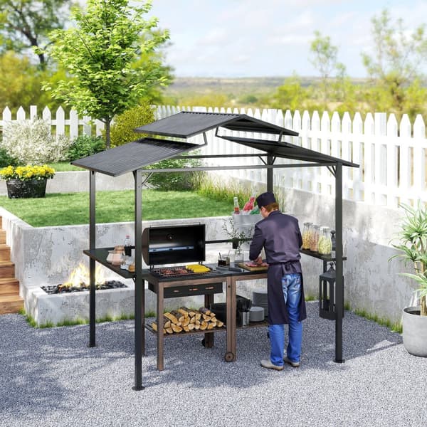 Grill Pavillon, 250x160x250 cm, Sort