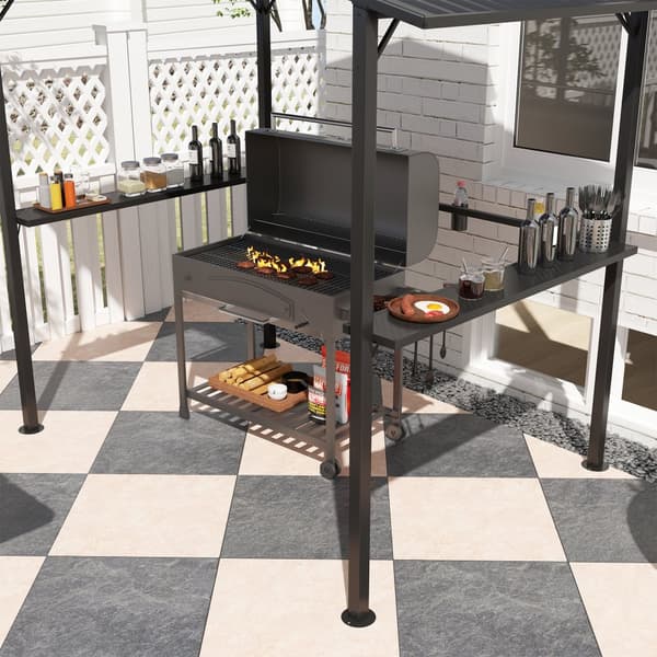 Grill Pavillon, 250x160x250 cm, Sort