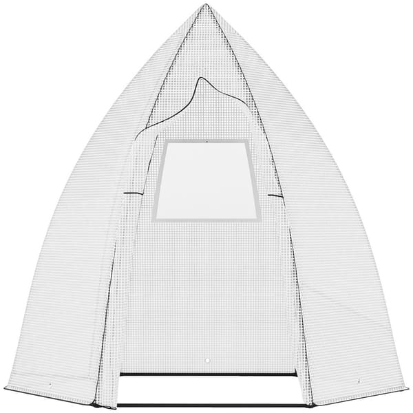 Mini Växthus, 160x140x180 cm, Vit