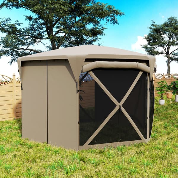 Pop-up Pavillon, 3.5x3m, Khaki