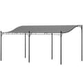 Miniatyrbillede 1 af 9: Pergola med tag, 3x5x2,5 m, Mørkegrå
