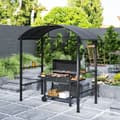 Miniatyrbild 2 av 9: Grillpaviljong, 233x110x235 cm, Mörkgrå
