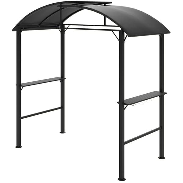 Grillpaviljong, 233x110x235 cm, Mörkgrå