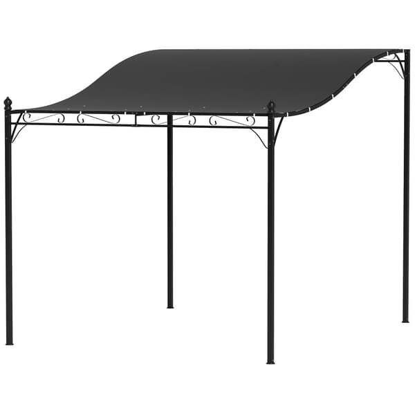 Lean-to Pavillon, 2.5x3x2.5 m, Mørkegrå